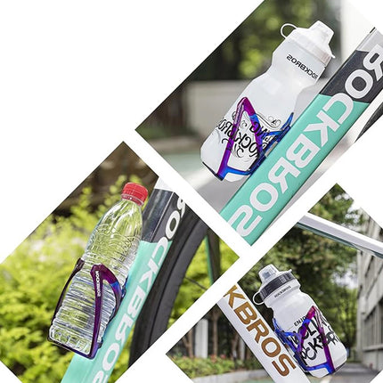 ROCKBROS Bicycle bottle holder - blue and purple – image 2