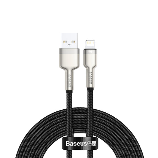 BASEUS Cafule Series Metal Data USB-A - iPhone Lightning 2.4A cable 1m - black