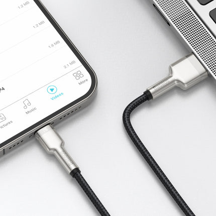 BASEUS Cafule Series Metal Data USB-A - iPhone Lightning 2.4A cable 1m - black – image 10