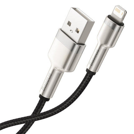 BASEUS Cafule Series Metal Data USB-A - iPhone Lightning 2.4A cable 1m - black – image 3