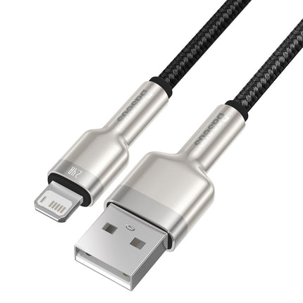 BASEUS Cafule Series Metal Data USB-A - iPhone Lightning 2.4A cable 1m - black – image 5