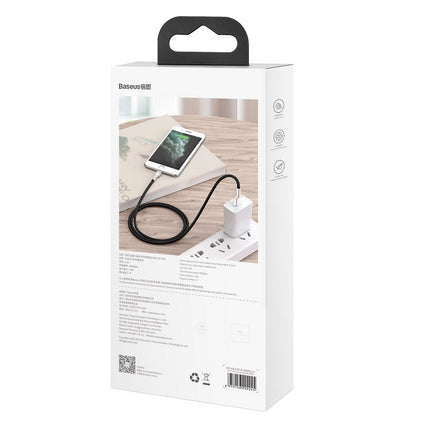 BASEUS Cafule Series Metal Data USB-A - iPhone Lightning 2.4A cable 1m - black – image 8