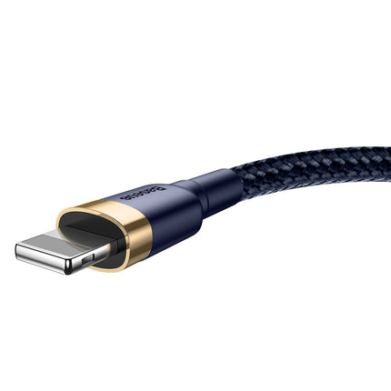BASEUS Cafule USB-A - iPhone Lightning 2.4A QC 3.0 cable 1m - blue-gold – image 2