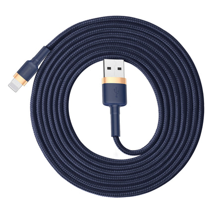 BASEUS Cafule USB-A - iPhone Lightning 2.4A QC 3.0 cable 1m - blue-gold – image 5