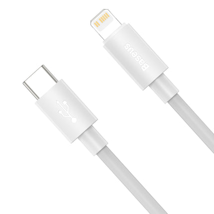 BASEUS 2x Simple Wisdom iPhone Lightning cable - USB-C 20W 1.5 m - white – image 3