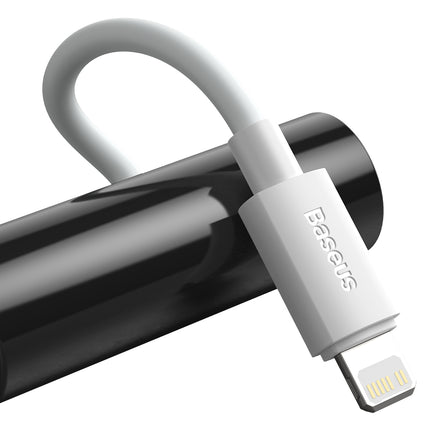 BASEUS 2x Simple Wisdom iPhone Lightning cable - USB-C 20W 1.5 m - white – image 7