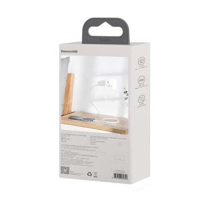 BASEUS 2x Simple Wisdom iPhone Lightning cable - USB-C 20W 1.5 m - white – image 9