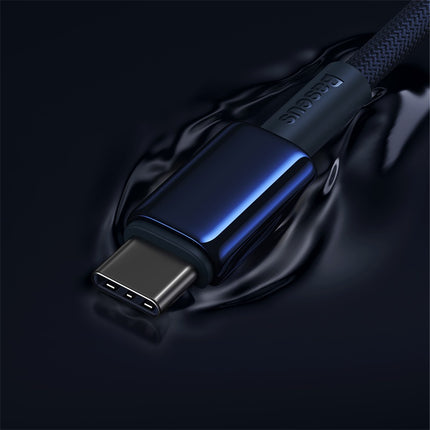 BASEUS Tungsten Gold USB-C - USB-C cable 100W 1m - navy blue – image 7