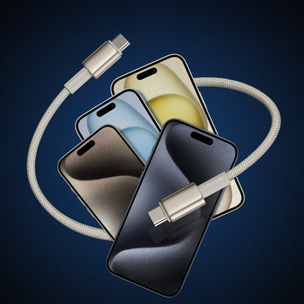 BASEUS Tungsten Gold USB-C - USB-C cable 100W 1m - gold – image 10