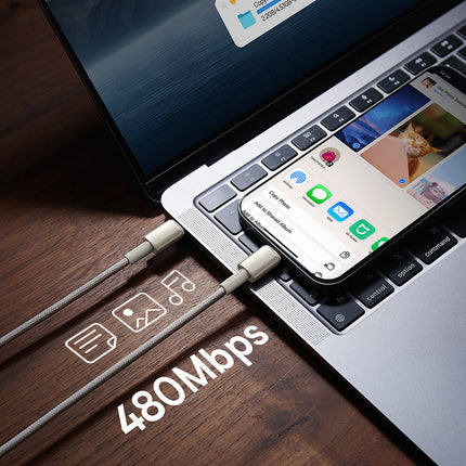 BASEUS Tungsten Gold USB-C - USB-C cable 100W 1m - gold – image 11