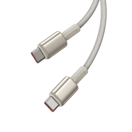 BASEUS Tungsten Gold USB-C - USB-C cable 100W 1m - gold – image 2