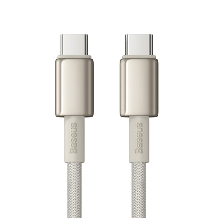 BASEUS Tungsten Gold USB-C - USB-C cable 100W 1m - gold – image 4