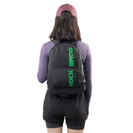 ROCKBROS Waterproof foldable sports backpack 46.5x38cm 18l - black – image 9