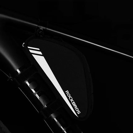 ROCKBROS Bicycle bag for tools, pump mounted on the frame, 0.7l - black – image 9