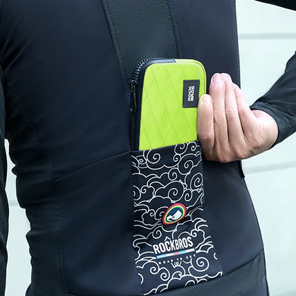 ROCKBROS Bicycle bag for phone, keys, wallet, cards, money, 0.15l - light green – image 2