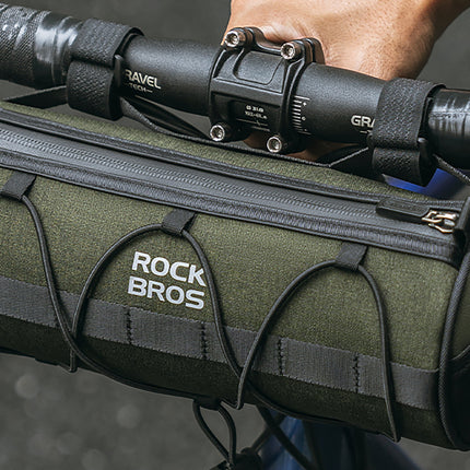 ROCKBROS Bicycle bag attached to the handlebar and saddle frame, 2l - green – image 10