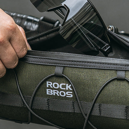 ROCKBROS Bicycle bag attached to the handlebar and saddle frame, 2l - green – image 11