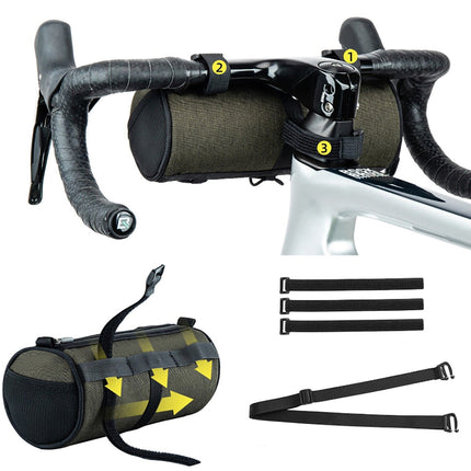 ROCKBROS Bicycle bag attached to the handlebar and saddle frame, 2l - green – image 3