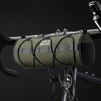 ROCKBROS Bicycle bag attached to the handlebar and saddle frame, 2l - green – image 5