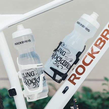 ROCKBROS Polycarbonate bicycle bottle holder, water bottle diameter. 51-73 mm - white – image 3