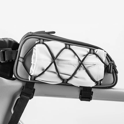 ROCKBROS Bicycle pannier bag attached to the frame 0.9l - silver – image 3