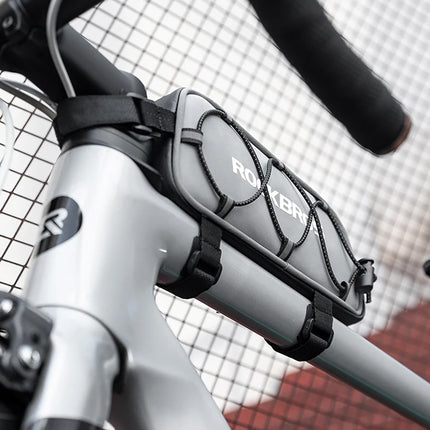 ROCKBROS Bicycle pannier bag attached to the frame 0.9l - silver – image 4