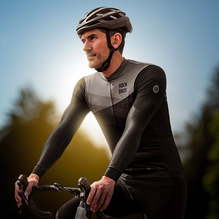 ROCKBROS Spring/summer XL long-sleeved cycling jersey - black – image 9