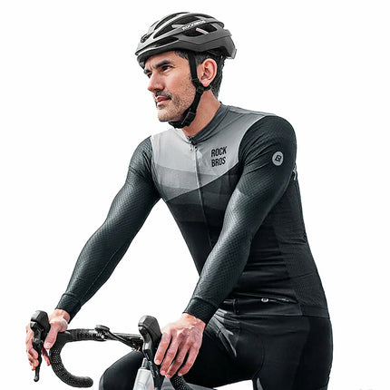 ROCKBROS Spring/summer XXL long-sleeved cycling jersey - black – image 4
