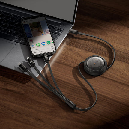 BASEUS 3in1 Universal retractable cable USB-C - Lightning / USB-C / micro USB 100W 1.1m - black – image 9