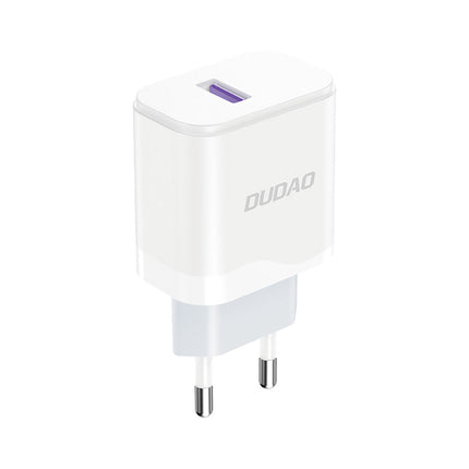 DUDAO USB-A 18W phone charger - white