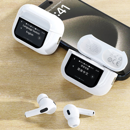 DUDAO U19 in-ear TWS wireless Bluetooth 5.3 headphones with LED display - white – image 7