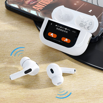 DUDAO U19 in-ear TWS wireless Bluetooth 5.3 headphones with LED display - white – image 8