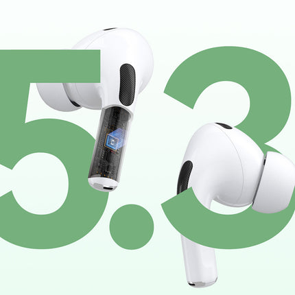 DUDAO U19 in-ear TWS wireless Bluetooth 5.3 headphones with LED display - white – image 9