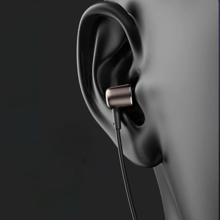 DUDAO Wired in-ear headphones with microphone and USB-C remote control 1.2 m - black – image 4