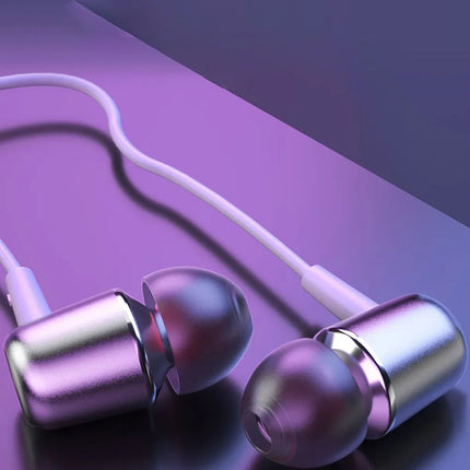 DUDAO Wired in-ear headphones with microphone and USB-C remote control 1.2 m - white – image 5
