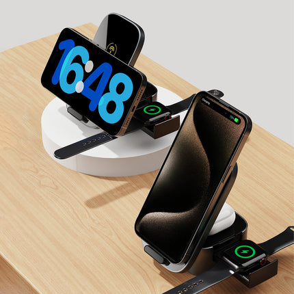 DUDAO 3in1 A11Pro+ 15W inductive charger for phone, smartwatch, headphones - black – image 6