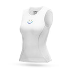 ROCKBROS Women's quick-drying cycling vest T-shirt, 3D fabric, XL/XXL - white