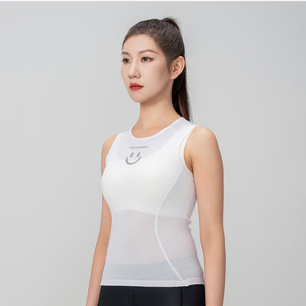 ROCKBROS Women's quick-drying cycling vest T-shirt, 3D fabric, XL/XXL - white – image 10