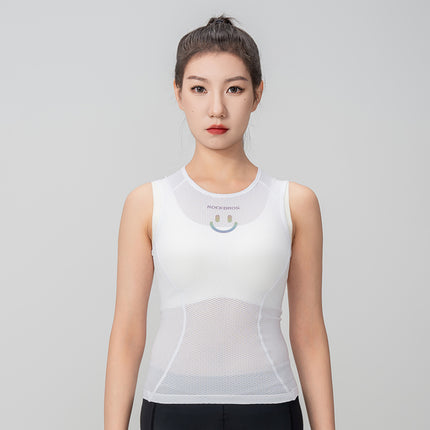 ROCKBROS Women's quick-drying cycling vest T-shirt, 3D fabric, XL/XXL - white – image 11