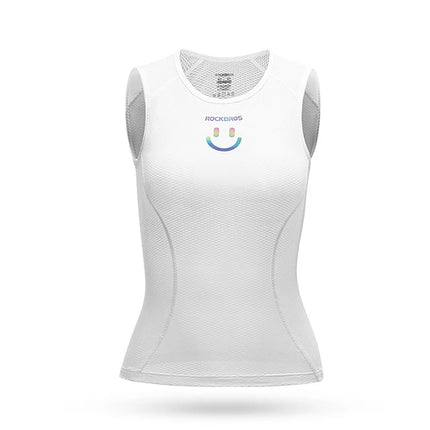 ROCKBROS Women's quick-drying cycling vest T-shirt, 3D fabric, XL/XXL - white – image 2