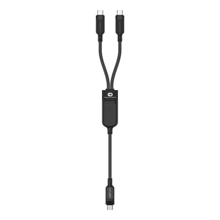 ACEFAST 2in1 Cable double USB-C - 2x USB-C 100W 480Mb/s - black