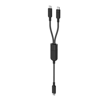 ACEFAST 2in1 Cable double USB-C - 2x USB-C 100W 480Mb/s - black – image 2