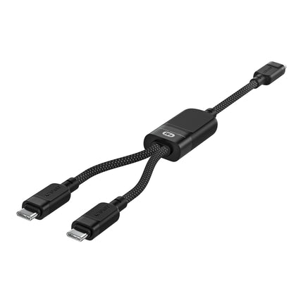 ACEFAST 2in1 Cable double USB-C - 2x USB-C 100W 480Mb/s - black – image 3
