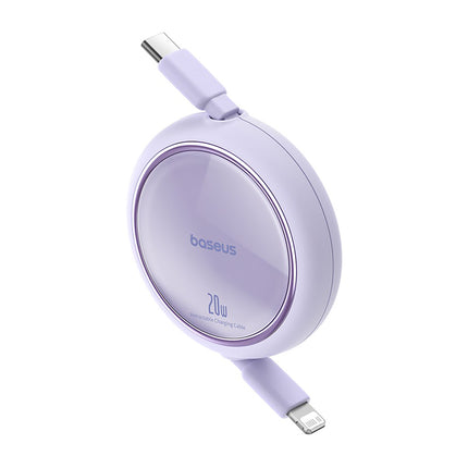 BASEUS Free2Pull USB-C retractable cable - iPhone Lightning 20W 1m - purple – image 2