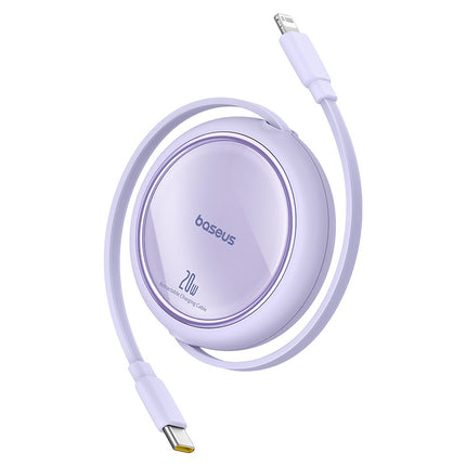 BASEUS Free2Pull USB-C retractable cable - iPhone Lightning 20W 1m - purple – image 3