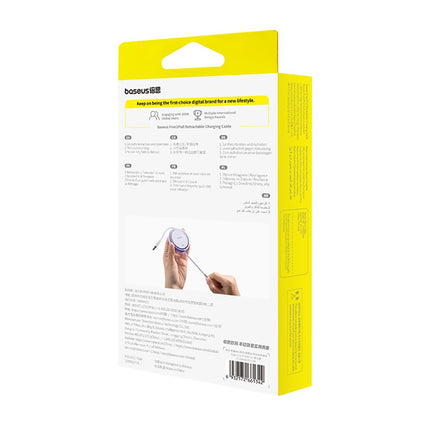 BASEUS Free2Pull USB-C retractable cable - iPhone Lightning 20W 1m - purple – image 8
