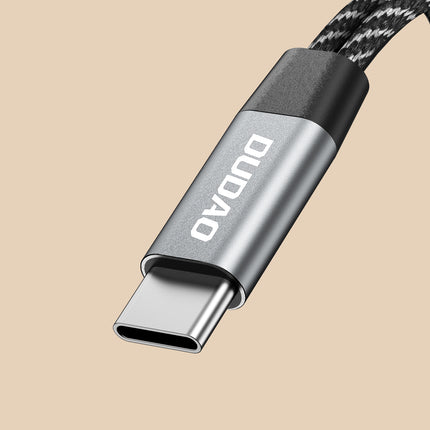 DUDAO 2in1 USB-C splitter adapter for power and headphones - gray – image 4