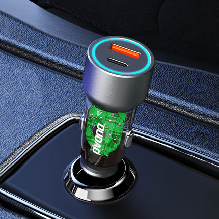 DUDAO R4T 30W USB-A USB-C car charger - gray – image 2