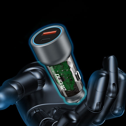 DUDAO R4T 30W USB-A USB-C car charger - gray – image 3