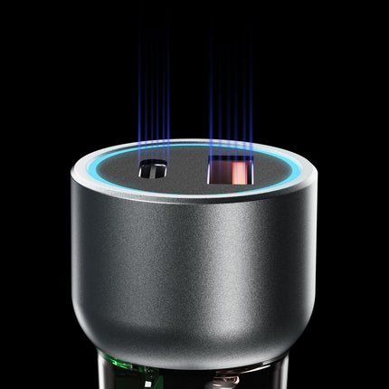 DUDAO R4T 30W USB-A USB-C car charger - gray – image 4